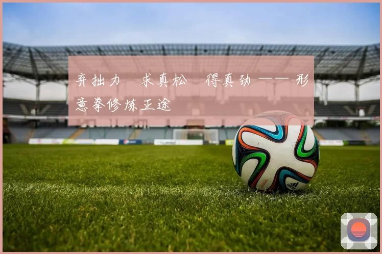 弃拙力・求真松・得真劲 —— 形意拳修炼正途