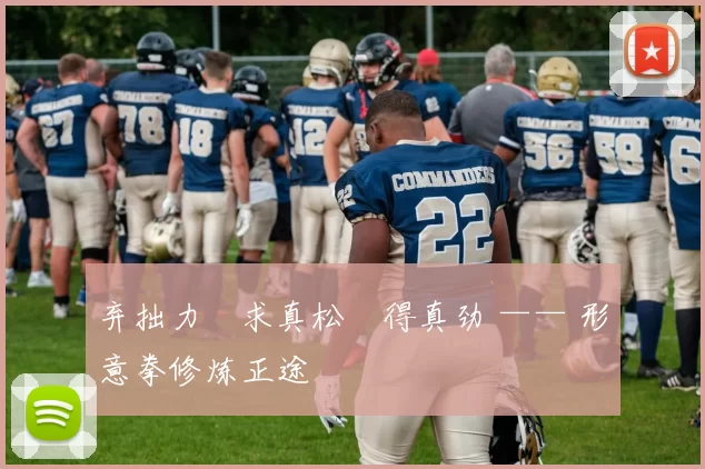 弃拙力・求真松・得真劲 —— 形意拳修炼正途