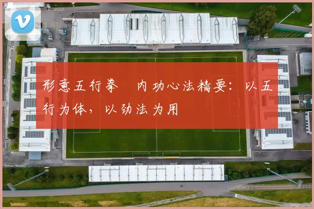 形意五行拳・内功心法精要:以五行为体,以劲法为用