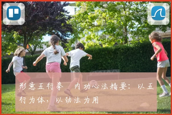 形意五行拳・内功心法精要：以五行为体，以劲法为用