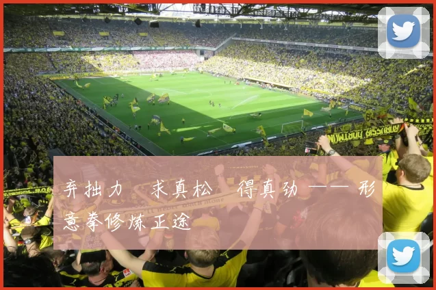 弃拙力・求真松・得真劲 —— 形意拳修炼正途