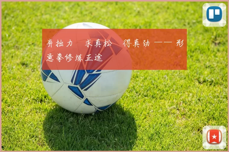 弃拙力・求真松・得真劲 —— 形意拳修炼正途