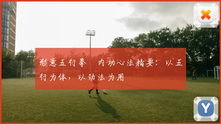 形意五行拳・内功心法精要：以五行为体，以劲法为用