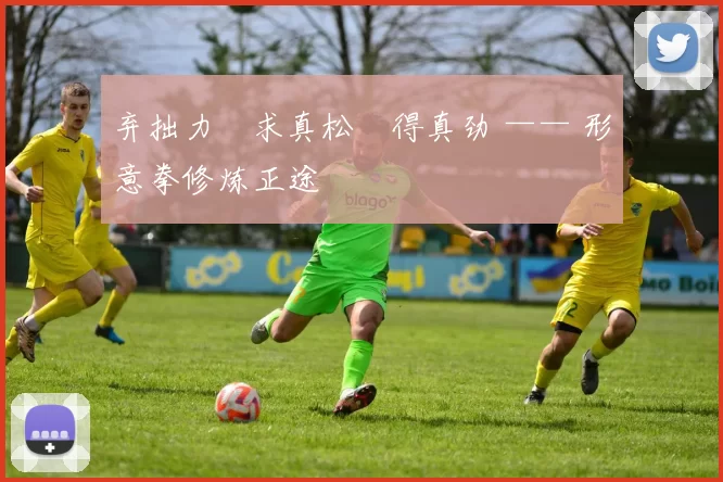 弃拙力・求真松・得真劲 —— 形意拳修炼正途