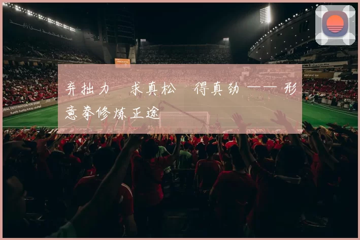 弃拙力・求真松・得真劲 —— 形意拳修炼正途