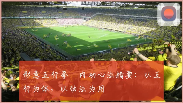 形意五行拳・内功心法精要：以五行为体，以劲法为用