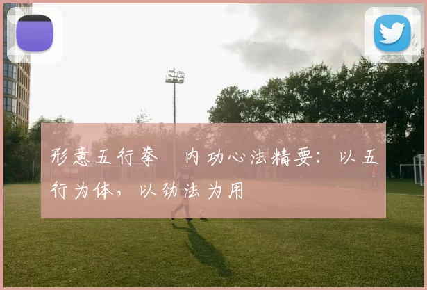 形意五行拳・内功心法精要：以五行为体，以劲法为用