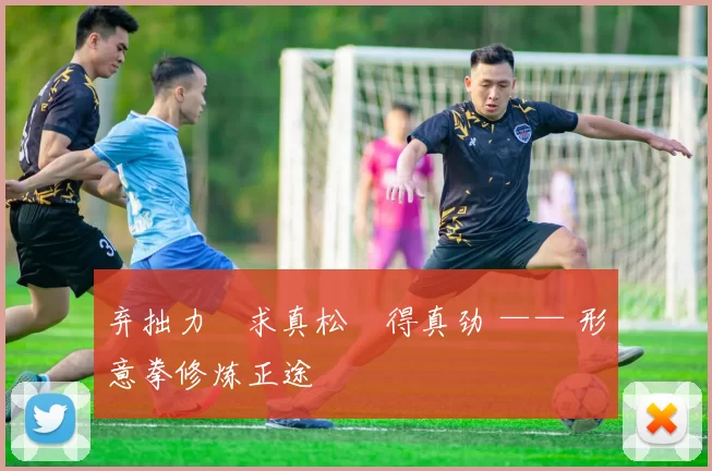 弃拙力・求真松・得真劲 —— 形意拳修炼正途