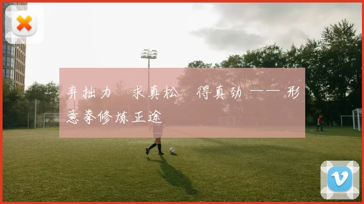 弃拙力・求真松・得真劲 —— 形意拳修炼正途