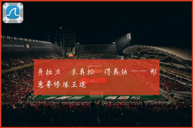 弃拙力・求真松・得真劲 —— 形意拳修炼正途