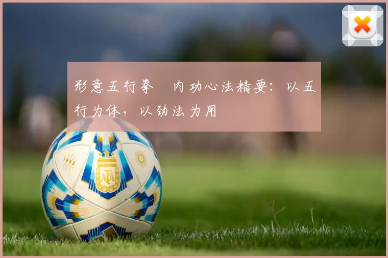 形意五行拳・内功心法精要：以五行为体，以劲法为用