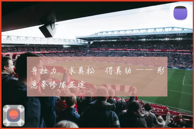 弃拙力・求真松・得真劲 —— 形意拳修炼正途