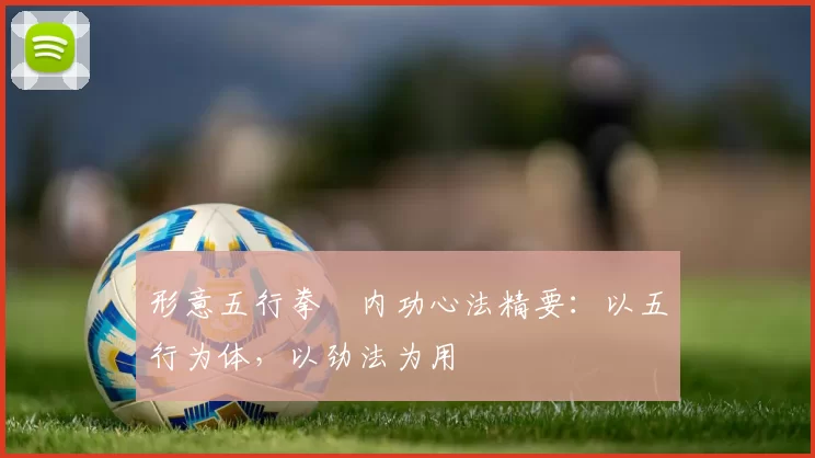 形意五行拳・内功心法精要：以五行为体，以劲法为用