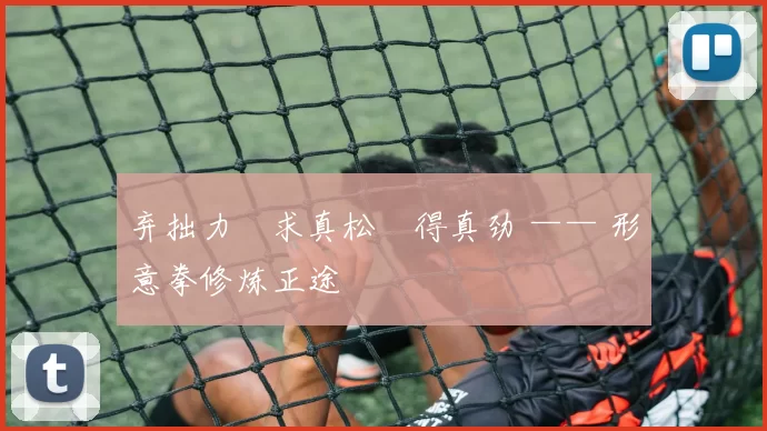 弃拙力・求真松・得真劲 —— 形意拳修炼正途