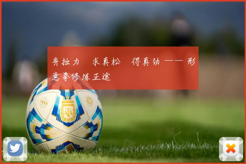 弃拙力・求真松・得真劲 —— 形意拳修炼正途