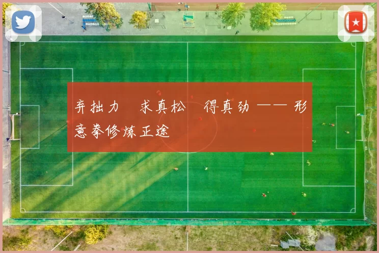 弃拙力・求真松・得真劲 —— 形意拳修炼正途