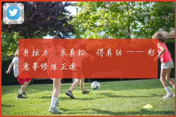 弃拙力・求真松・得真劲 —— 形意拳修炼正途