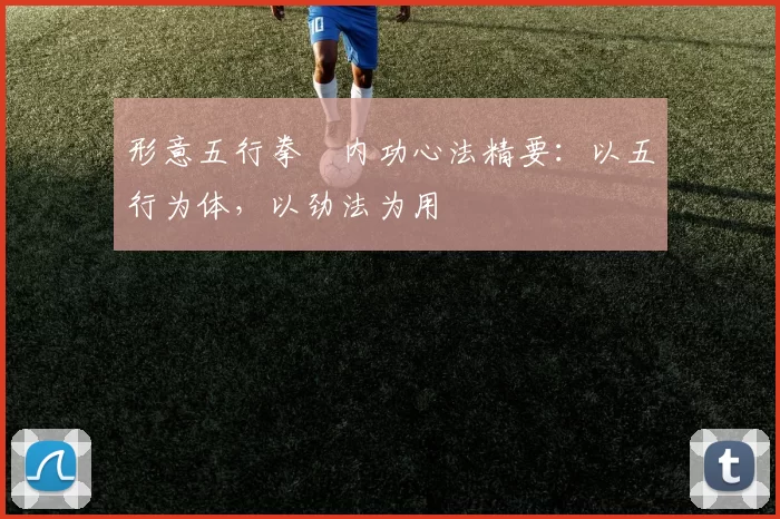 形意五行拳・内功心法精要:以五行为体,以劲法为用