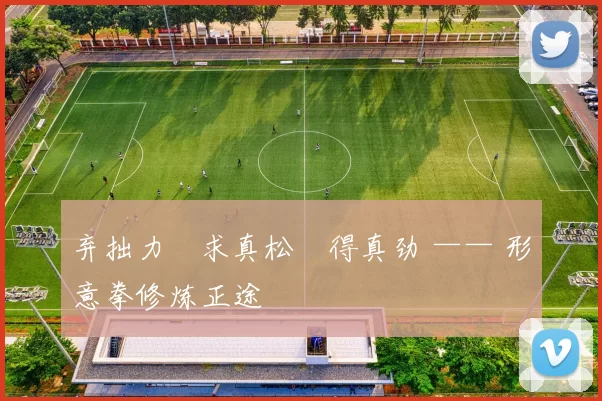 弃拙力・求真松・得真劲 —— 形意拳修炼正途