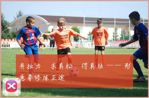 弃拙力・求真松・得真劲 —— 形意拳修炼正途
