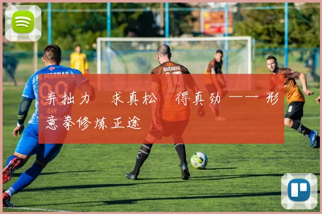 弃拙力・求真松・得真劲 —— 形意拳修炼正途