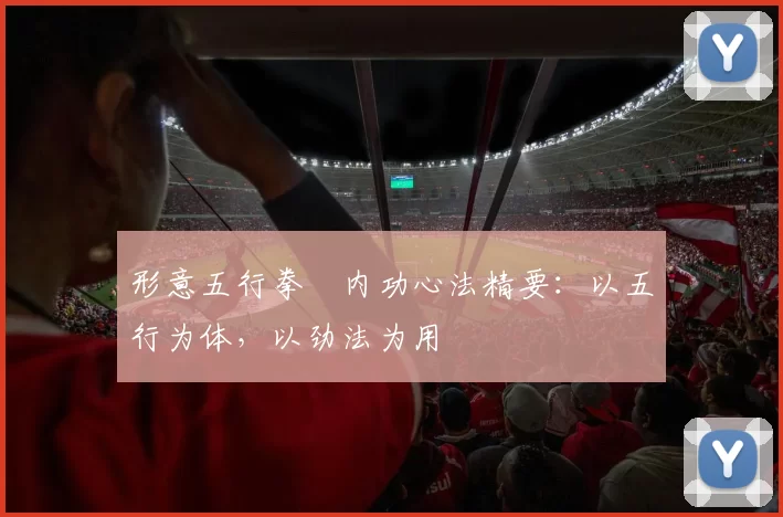 形意五行拳・内功心法精要:以五行为体,以劲法为用
