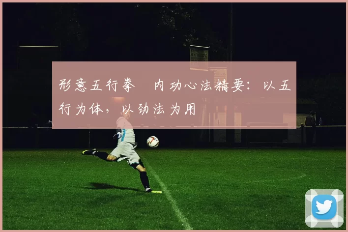 形意五行拳・内功心法精要：以五行为体，以劲法为用