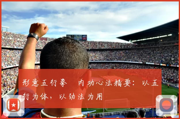 形意五行拳・内功心法精要:以五行为体,以劲法为用