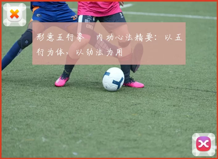 形意五行拳・内功心法精要:以五行为体,以劲法为用