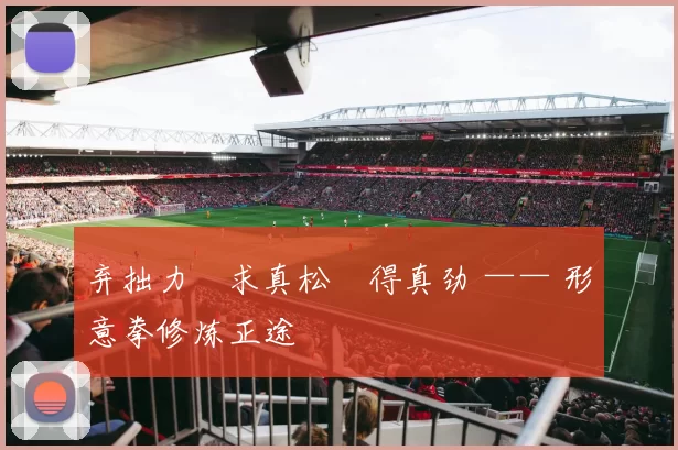 弃拙力・求真松・得真劲 —— 形意拳修炼正途