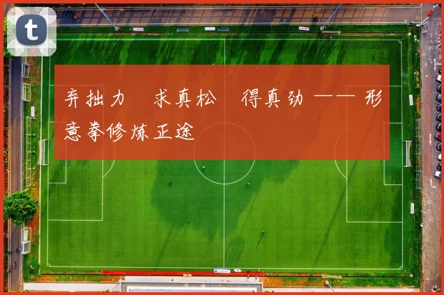 弃拙力・求真松・得真劲 —— 形意拳修炼正途