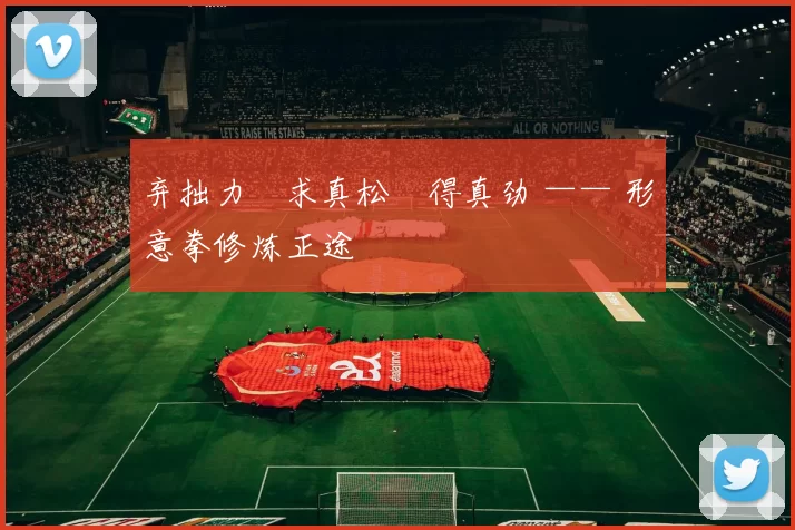 弃拙力・求真松・得真劲 —— 形意拳修炼正途