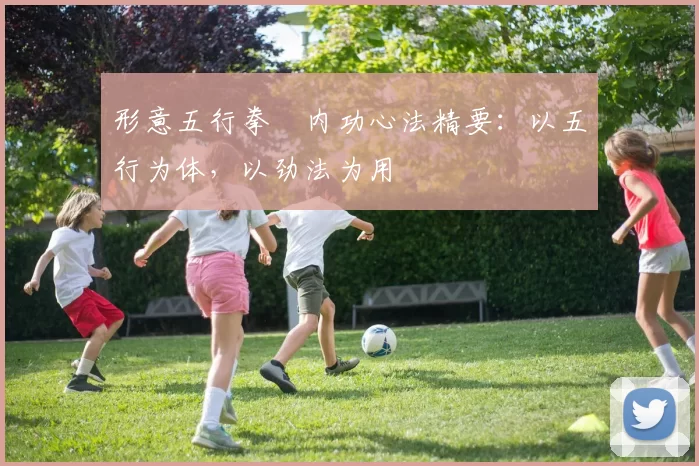 形意五行拳・内功心法精要：以五行为体，以劲法为用