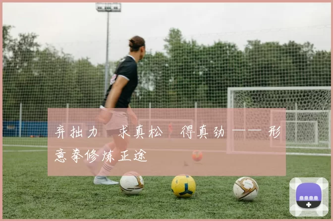 弃拙力・求真松・得真劲 —— 形意拳修炼正途