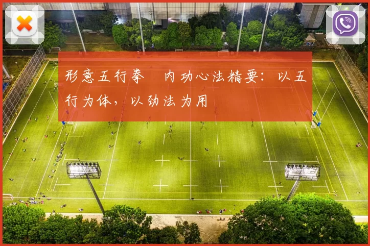 形意五行拳・内功心法精要：以五行为体，以劲法为用