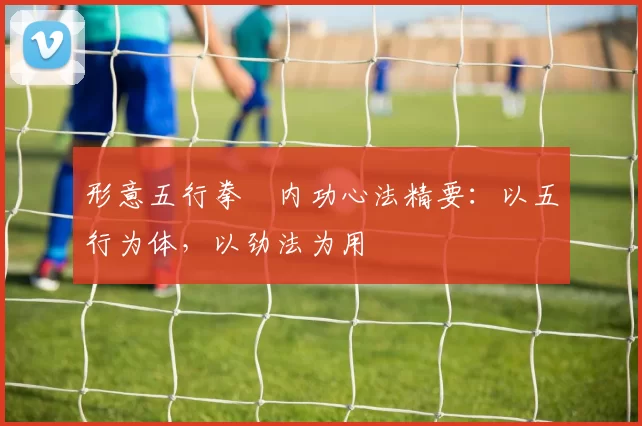 形意五行拳・内功心法精要：以五行为体，以劲法为用