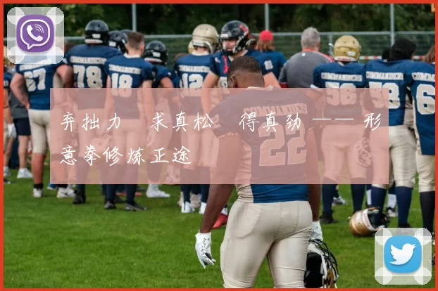 弃拙力・求真松・得真劲 —— 形意拳修炼正途