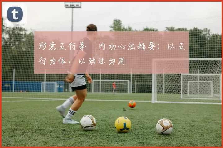 形意五行拳・内功心法精要:以五行为体,以劲法为用