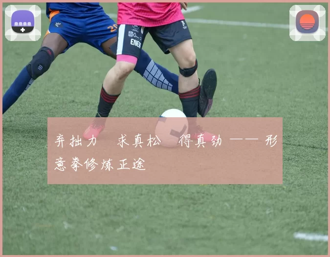 弃拙力・求真松・得真劲 —— 形意拳修炼正途