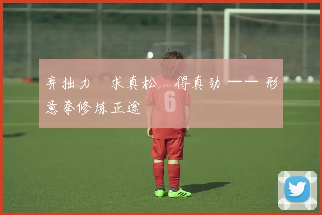 弃拙力・求真松・得真劲 —— 形意拳修炼正途