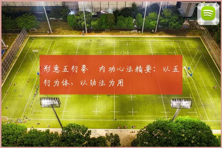 形意五行拳・内功心法精要:以五行为体,以劲法为用