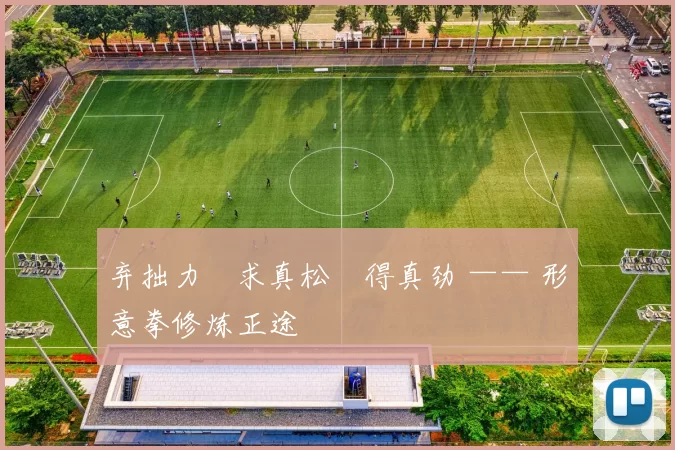 弃拙力・求真松・得真劲 —— 形意拳修炼正途