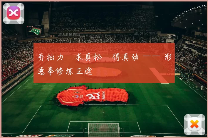 弃拙力・求真松・得真劲 —— 形意拳修炼正途