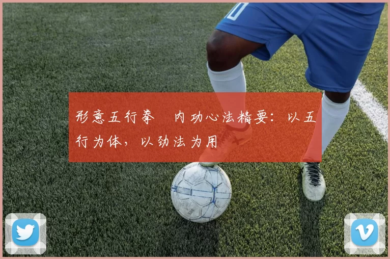 形意五行拳・内功心法精要:以五行为体,以劲法为用