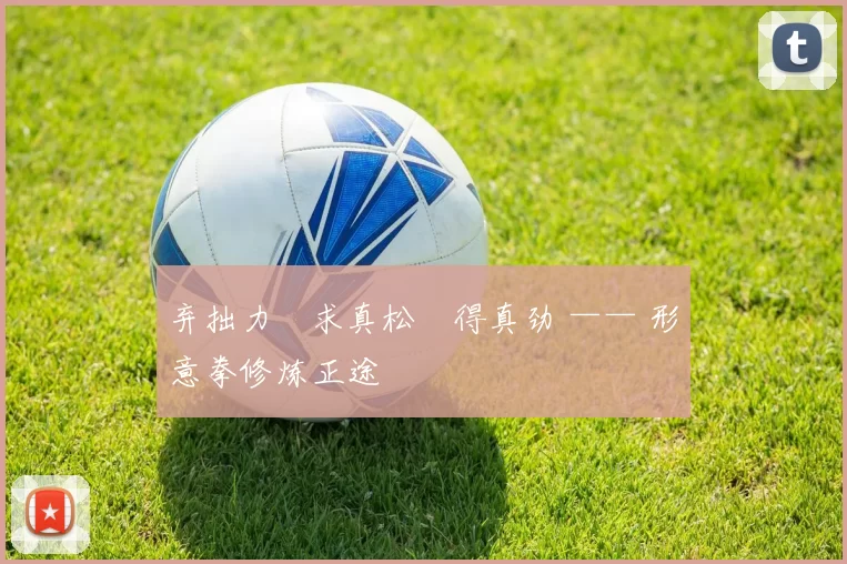 弃拙力・求真松・得真劲 —— 形意拳修炼正途