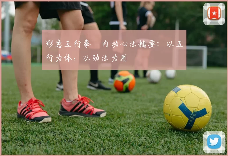 形意五行拳・内功心法精要：以五行为体，以劲法为用