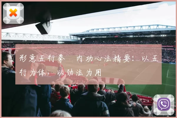 形意五行拳・内功心法精要:以五行为体,以劲法为用