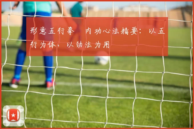 形意五行拳・内功心法精要:以五行为体,以劲法为用