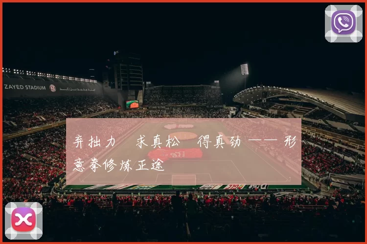 弃拙力・求真松・得真劲 —— 形意拳修炼正途