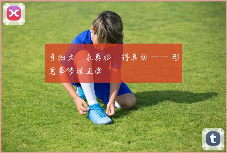 弃拙力・求真松・得真劲 —— 形意拳修炼正途